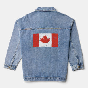 Veste En Jean Drapeau du Canada