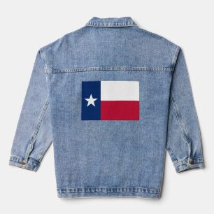 Veste En Jean Drapeau du Texas Denim Jacket