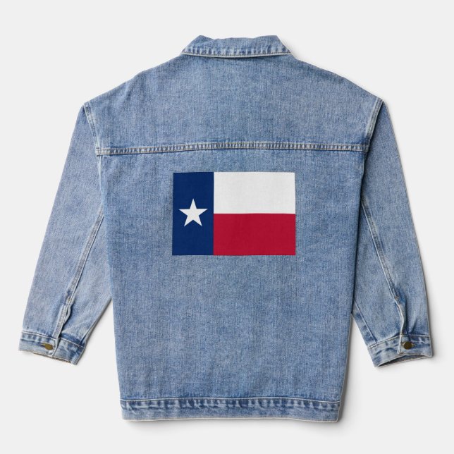 Veste En Jean Drapeau du Texas Denim Jacket (Verso)