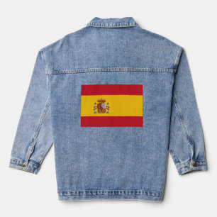 Veste En Jean Drapeau espagnol Espagne