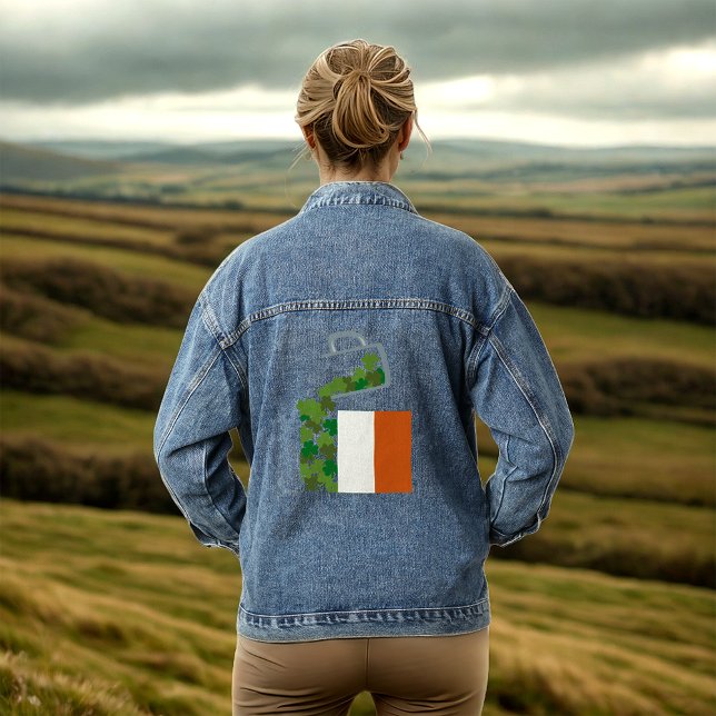 Veste En Jean Drapeau irlandais (Créateur téléchargé)