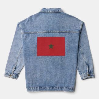 Veste En Jean Drapeau Maroc