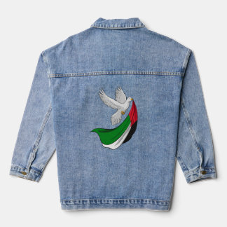 Veste En Jean Drapeau palestinien, Pigeon pacifique,