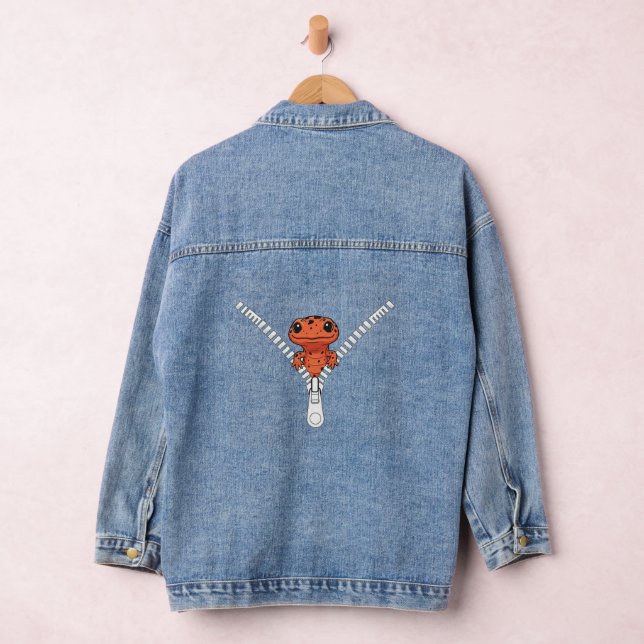 Veste En Jean Drôle de salamandre coup d'oeil (Hangar)