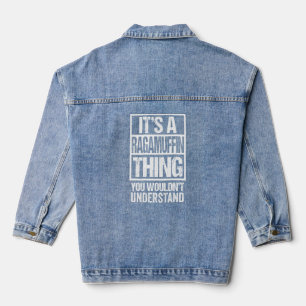 Veste En Jean Drôle Ragamuffin Reproducteur Citation Ragamuffin