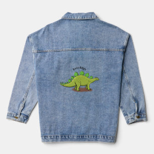 Veste En Jean Drôle stegosaurus dinosaure dessin animé