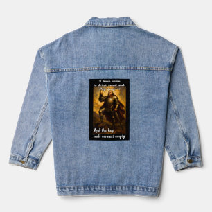 Veste En Jean Drôle tueur de dragon mead buveur humour art imagi