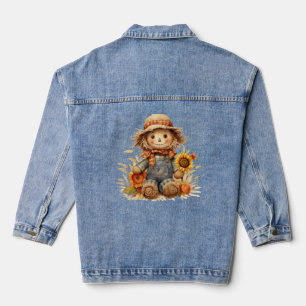 Veste En Jean Écart avec des tournesols