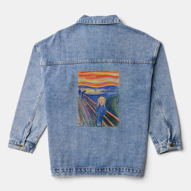 Veste En Jean Edvard Munch - The Scream 1895 (Verso)