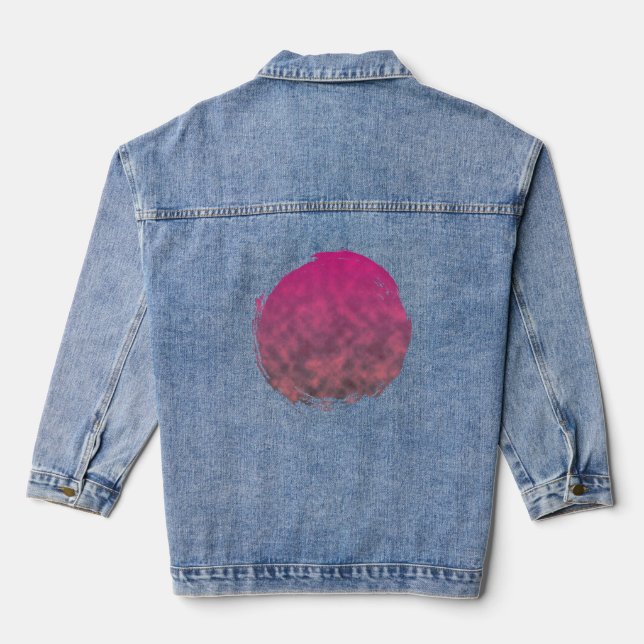 Veste En Jean Effondrement des Pétales (Verso)