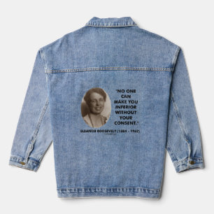 Veste En Jean Eleanor Roosevelt Personne Ne Peut Vous Rendre Inf