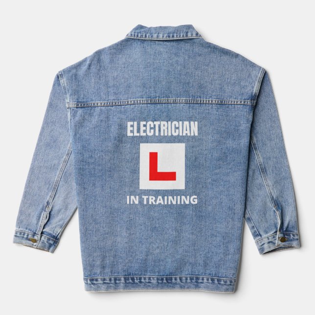 Veste En Jean Électricien en formation (Verso)