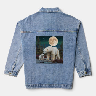 Veste En Jean Élégance polaire sous le clair de lune