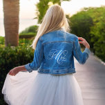 Veste En Jean Élégant script "Future Mrs" Mariée personnalisée p<br><div class="desc">Conception personnalisée sur le thème de la mariée.</div>