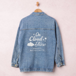 Veste En Jean Elle est sur un nuage 9 tenue de fête de bachelore