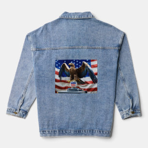 Veste En Jean Emblème Postal de l'Aigle Robotique