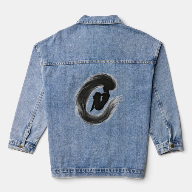 Veste En Jean Émotions des femmes de saut Denim Jacket (Verso)