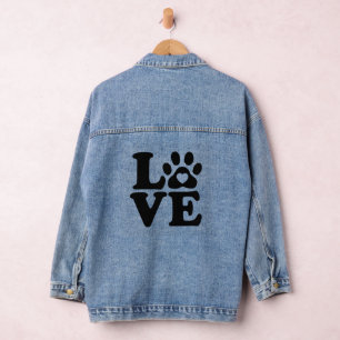 Veste En Jean Empreinte de patte Love Dogs