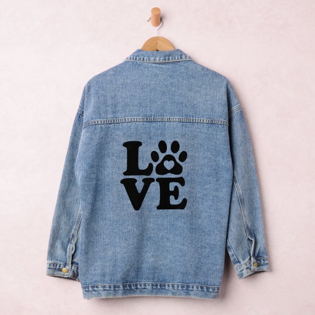 Veste En Jean Empreinte de patte Love Dogs (Hangar)