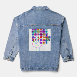 Veste En Jean Enfant de dessin animé avec un chapeau idiot