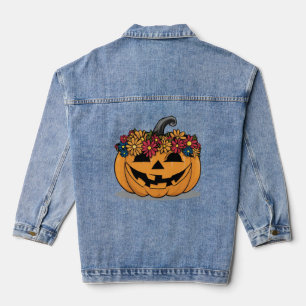 Veste En Jean Enfants" Citrouille Halloween