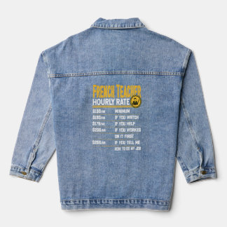 Veste En Jean Enseignant Français Taux horaire Enseignant França