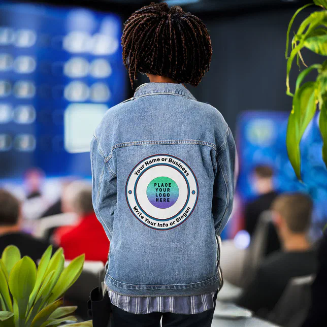 Veste En Jean Entreprise Logo Marketing Marque Personnalisée