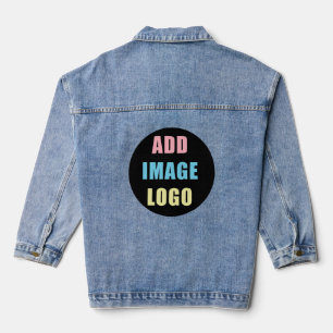 Veste En Jean Entreprise professionnelle moderne Votre logo d'en