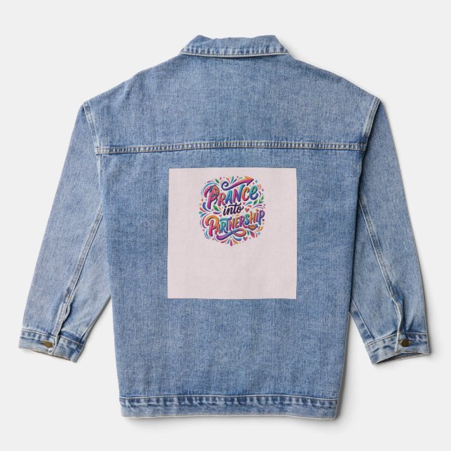 Veste En Jean Entrer en partenariat (Verso)