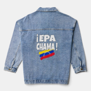 Veste En Jean Epa Chama Venezuela Flag Flannel Venezuela