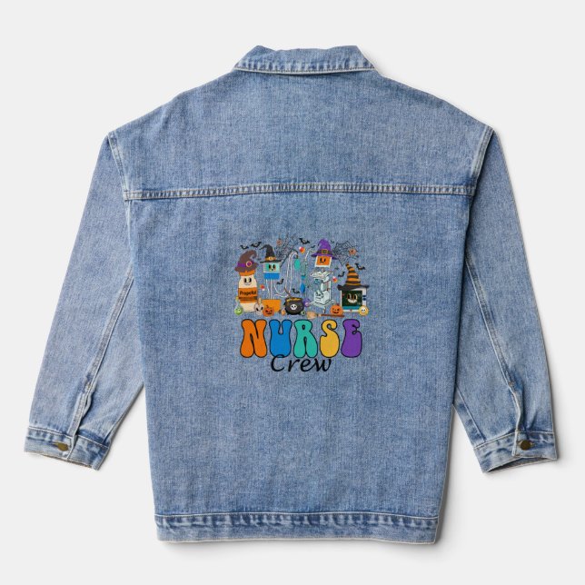 Veste En Jean Équipage infirmière Halloween (Verso)