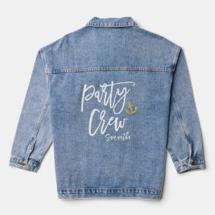 Veste En Jean Équipe de fête Demoiselles d'honneur côtières