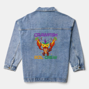 Veste En Jean Équipement de l'équipage de l'écrevisse Mardi Gras