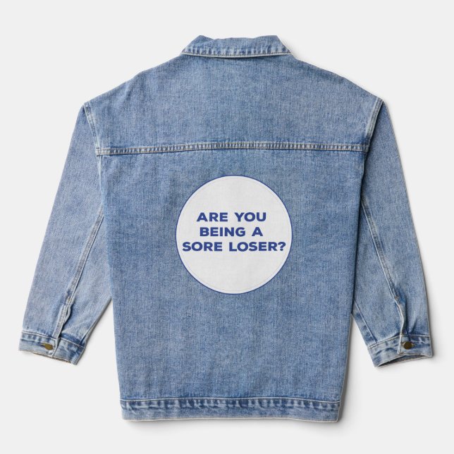 Veste En Jean Es-tu un perdant ? (Verso)