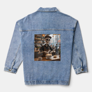 Veste En Jean Espresso Yourself - Skeleton Coffee Shop Vibes