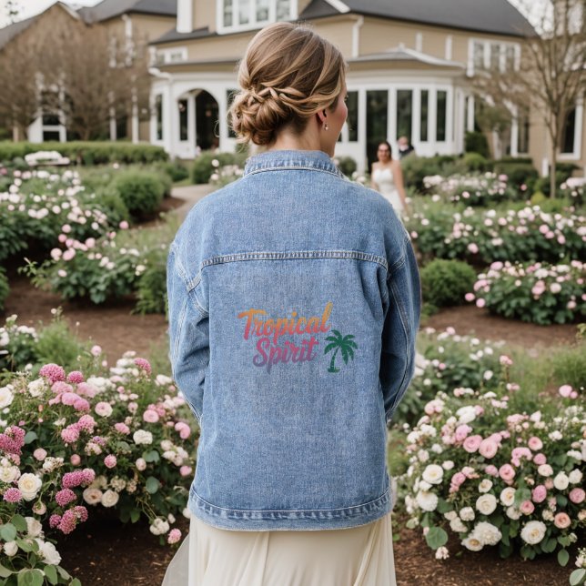 Veste En Jean Esprit tropical (Mariage Retour)