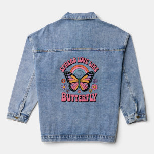 Veste En Jean Étaler l'amour comme papillon