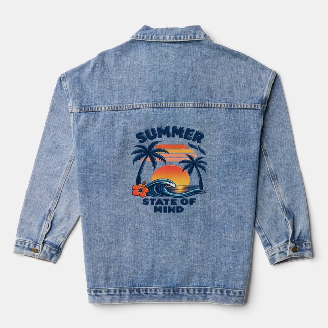 Veste En Jean État d'esprit d'été (Verso)