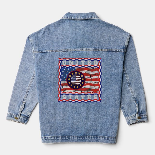 Veste En Jean États-Unis (Verso)