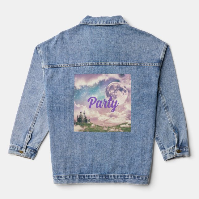 Veste En Jean Ethereal Sky Castle Party (Verso)