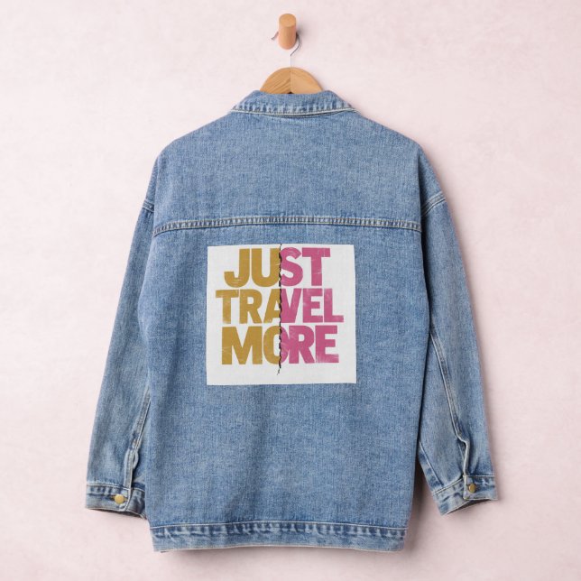 Veste En Jean "Explore & Dream Typography" (Hangar)