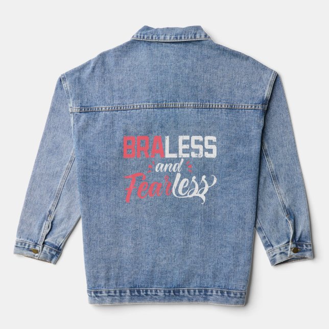 Veste En Jean Expression Sans Bras Ne Portant Pas De Brassière P (Verso)