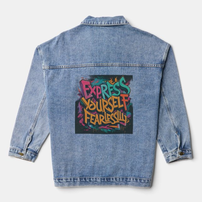 Veste En Jean Exprime-Toi (Verso)
