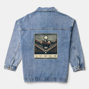 Veste En Jean Extérieur classique/vintage/nature sauvage
