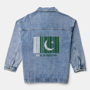 Veste En Jean Fabriqué au Pakistan Indicateur Code à barres