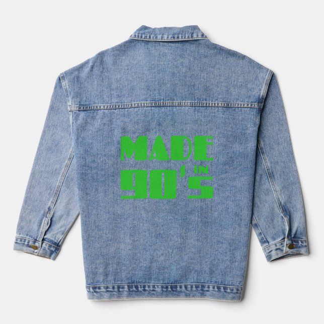 Veste En Jean Fabriqué dans les années 90 (Verso)