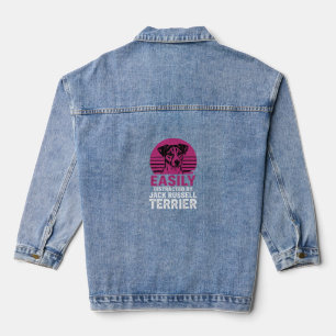 Veste En Jean Facilement Distrait Par Jack Russell Terrier