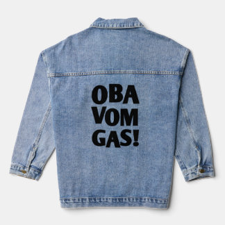 Veste En Jean FAHRZEUG Spruch