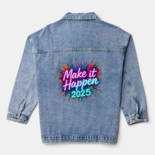 VESTE EN JEAN FAITES EN SORTE QUE CELA SE PRODUISE DANS LE SCRIP