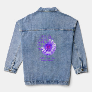 Veste En Jean Faith Hope Love Alzheimer's Awareness Survivor Fig